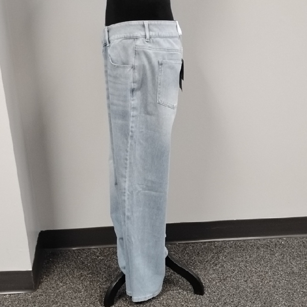 HALARA Flex Asymmetric Women's Low Rise Jean , Sz S. Baggy Leg, Light Azure - Picture 3 of 10